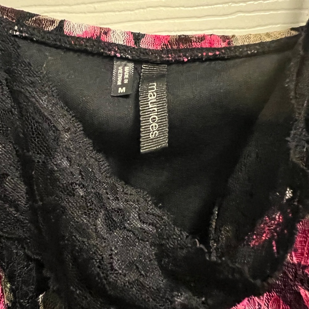 Maurice's tank top with lace